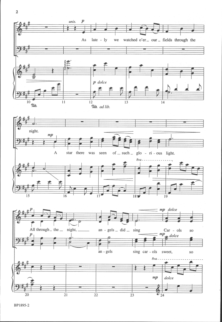 The Shepherd's Carol 4-Part scores gallery preview page 3