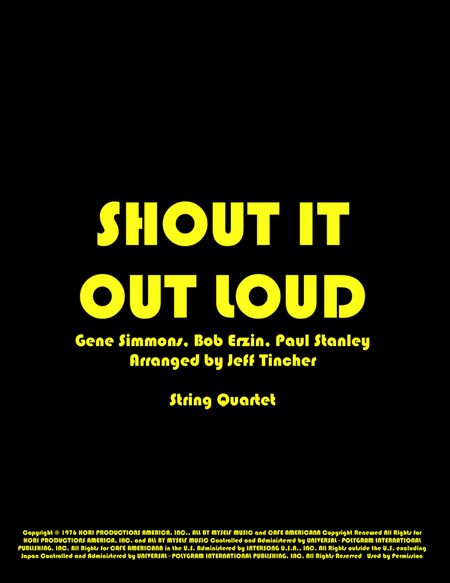 Shout It Out Loud image number null