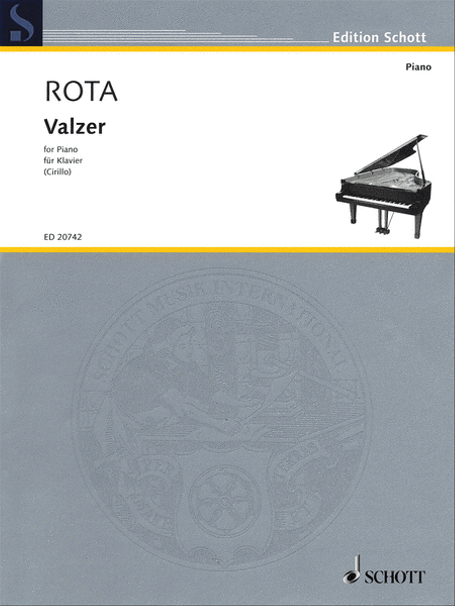Valzer Piano Solo scores gallery preview page 1