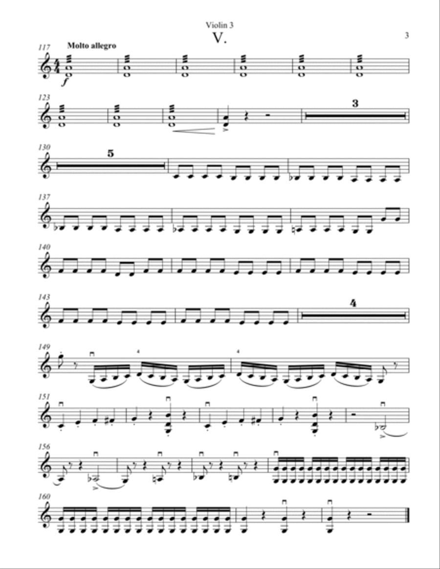Carnival of the Animals Violin Solo scores gallery preview page 6