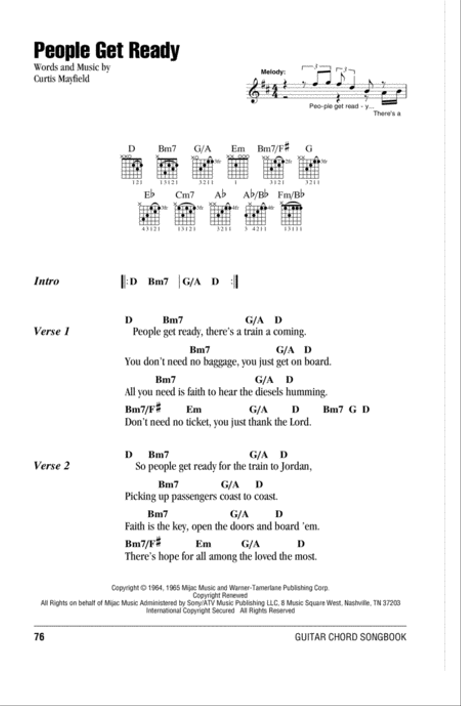 People Get Ready Acoustic Guitar scores gallery preview page 1