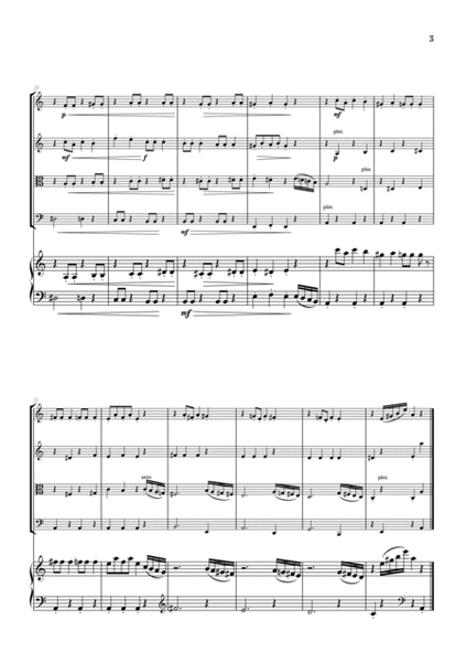 Dance of the Sugar Plum Fairy • String Quartet sheet music with piano accompaniment image number null