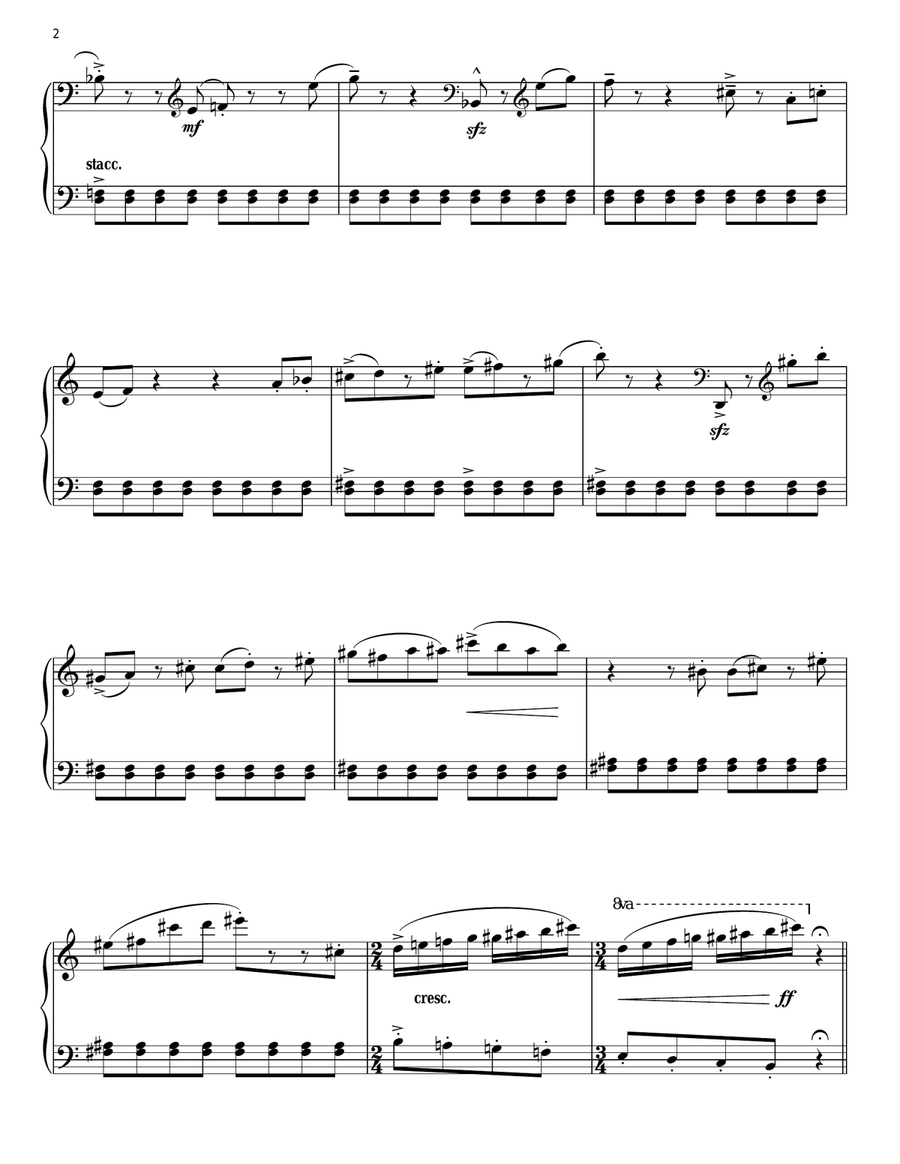 The Snow Fight Piano Solo scores gallery preview page 2
