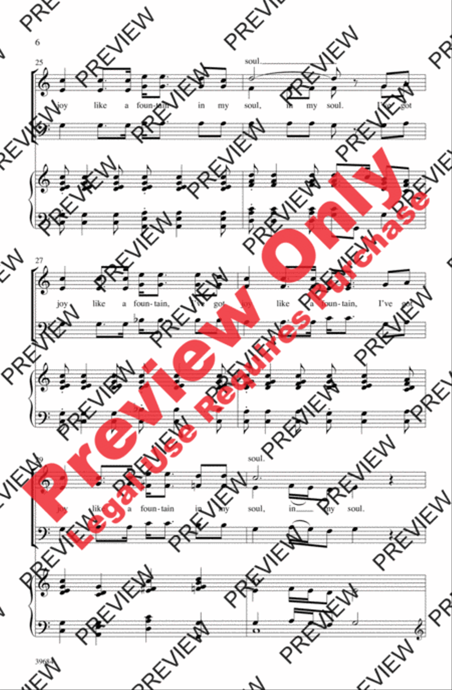 Peace Like a River 3-Part scores gallery preview page 6