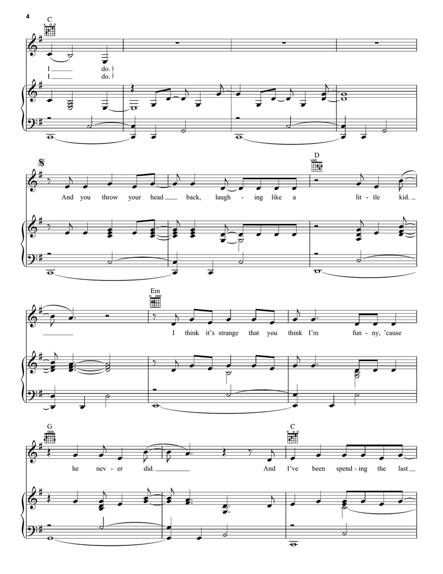 Begin Again Acoustic Guitar scores gallery preview page 4