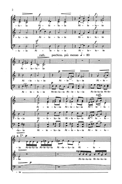 Alleluia by Romuald Twardowski Choir - Sheet Music
