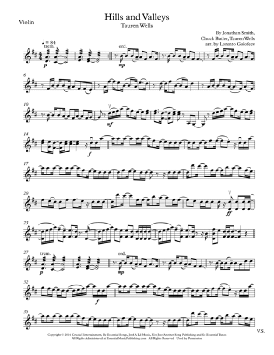 Hills And Valleys Set of Parts scores gallery preview page 4