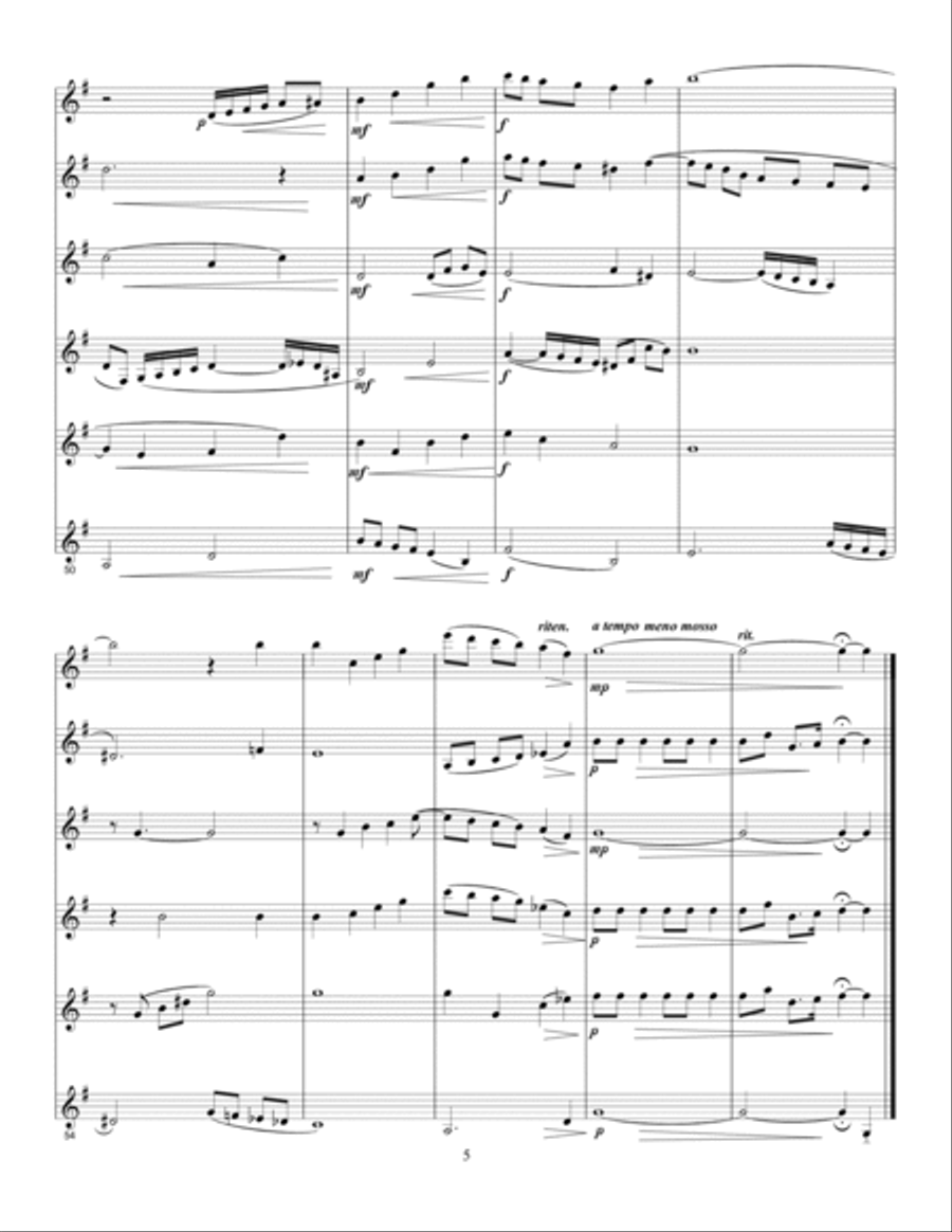 Have Yourself A Merry Little Christmas Woodwind Ensemble scores gallery preview page 5
