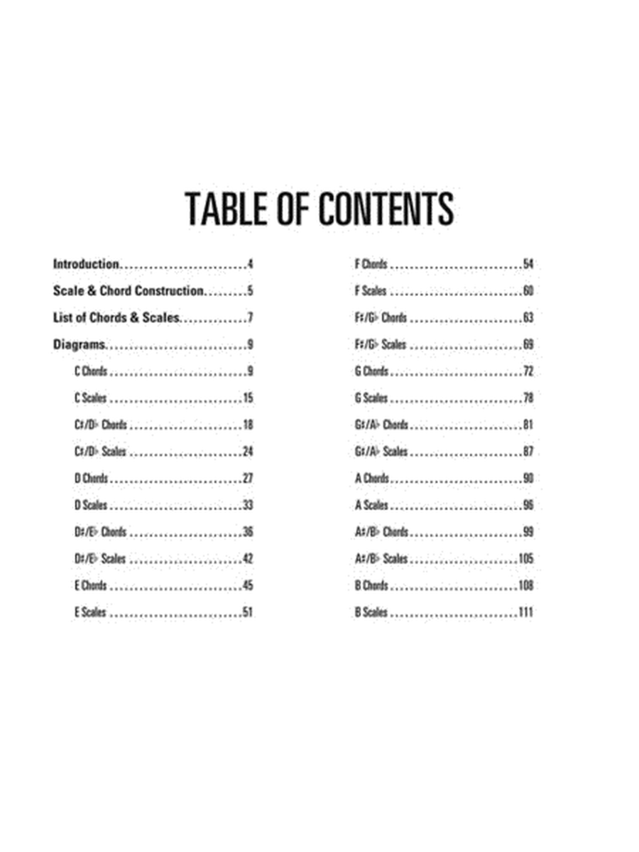 Pedal Steel Guitar Chords & Scales