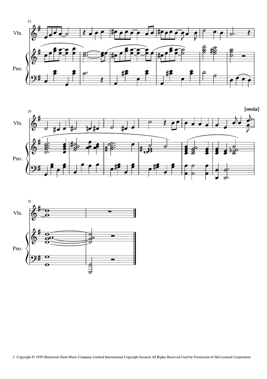 We'll Meet Again We'll Meet Again Violin Solo scores gallery preview page 2