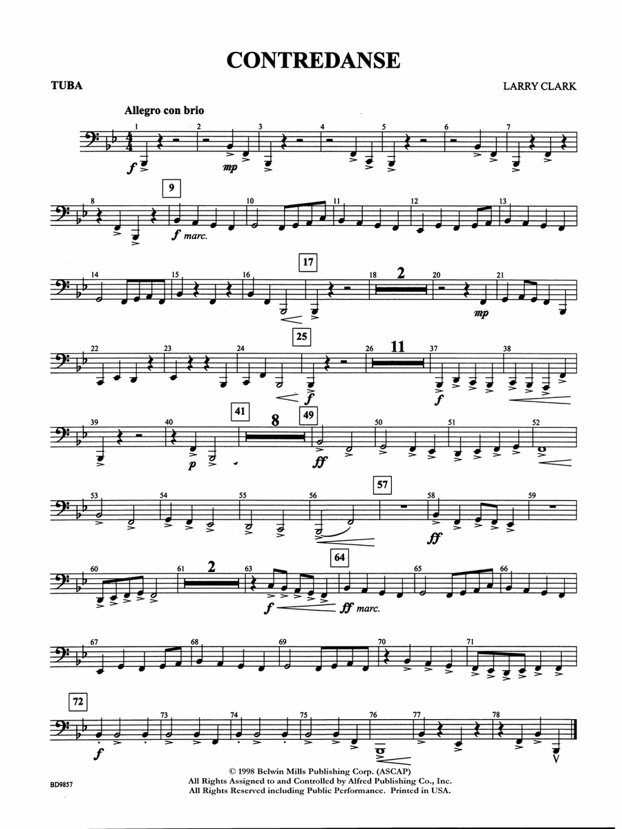 Contredanse: Tuba