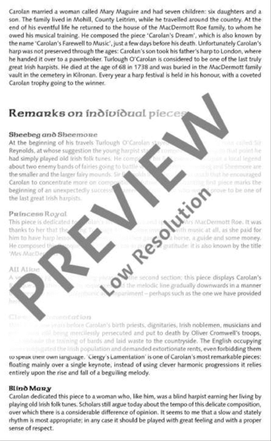 The O'Carolan Book The O'Carolan Book Flute scores gallery preview page 10