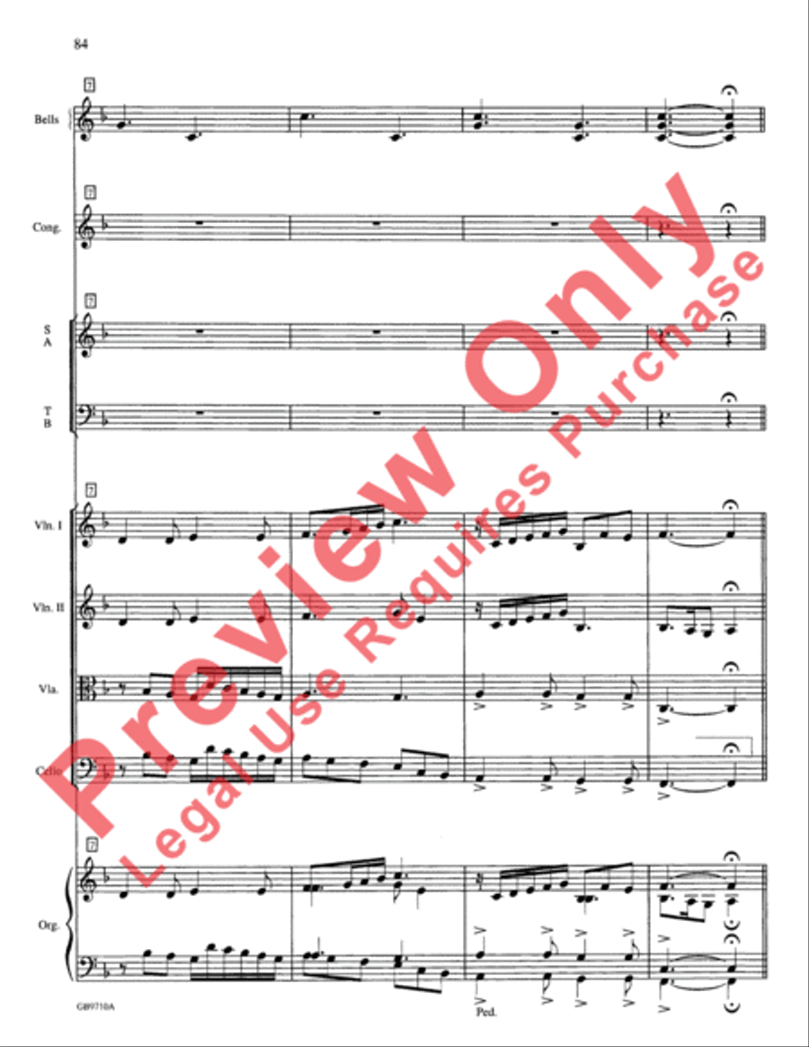 A Festival of Lessons and Carols Choir scores gallery preview page 85