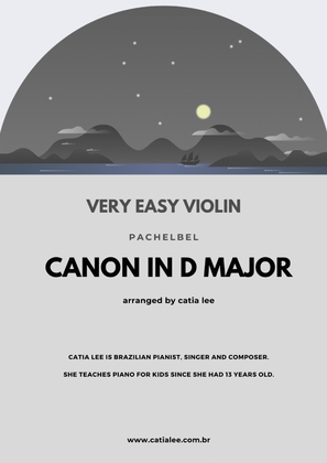 Book cover for Canon in D - Pachelbel - for easy violin