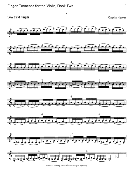 Finger Exercises for the Violin, Book Two