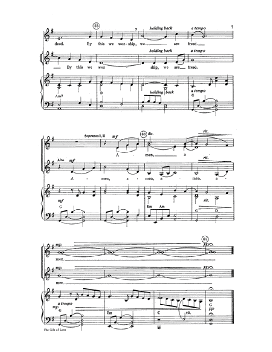 The Gift of Love The Gift of Love SSA scores gallery preview page 6