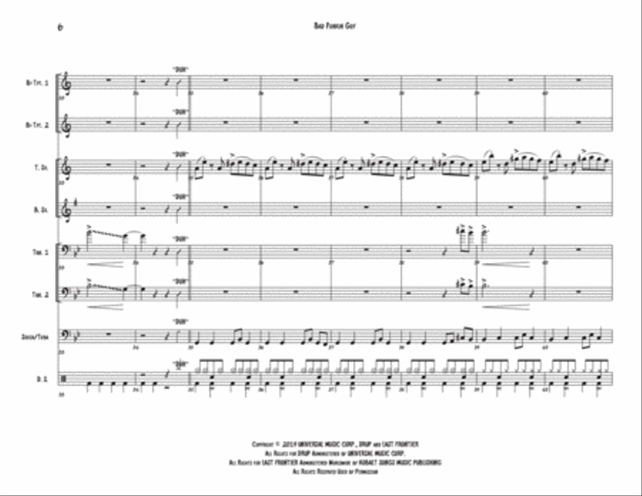 Bad Guy Large Ensemble scores gallery preview page 6