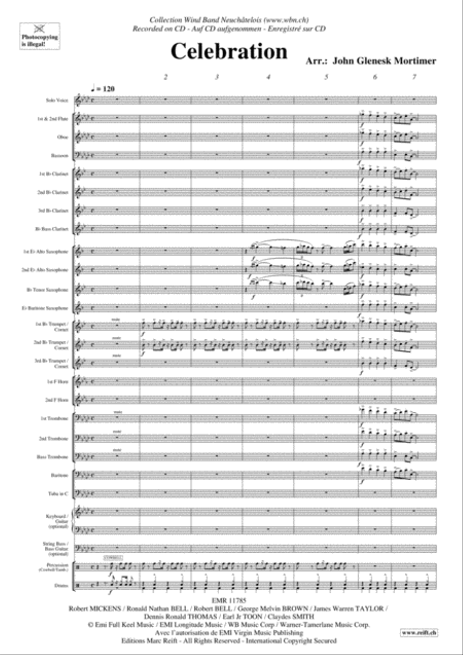 Celebration Celebration Concert Band scores gallery preview page 4