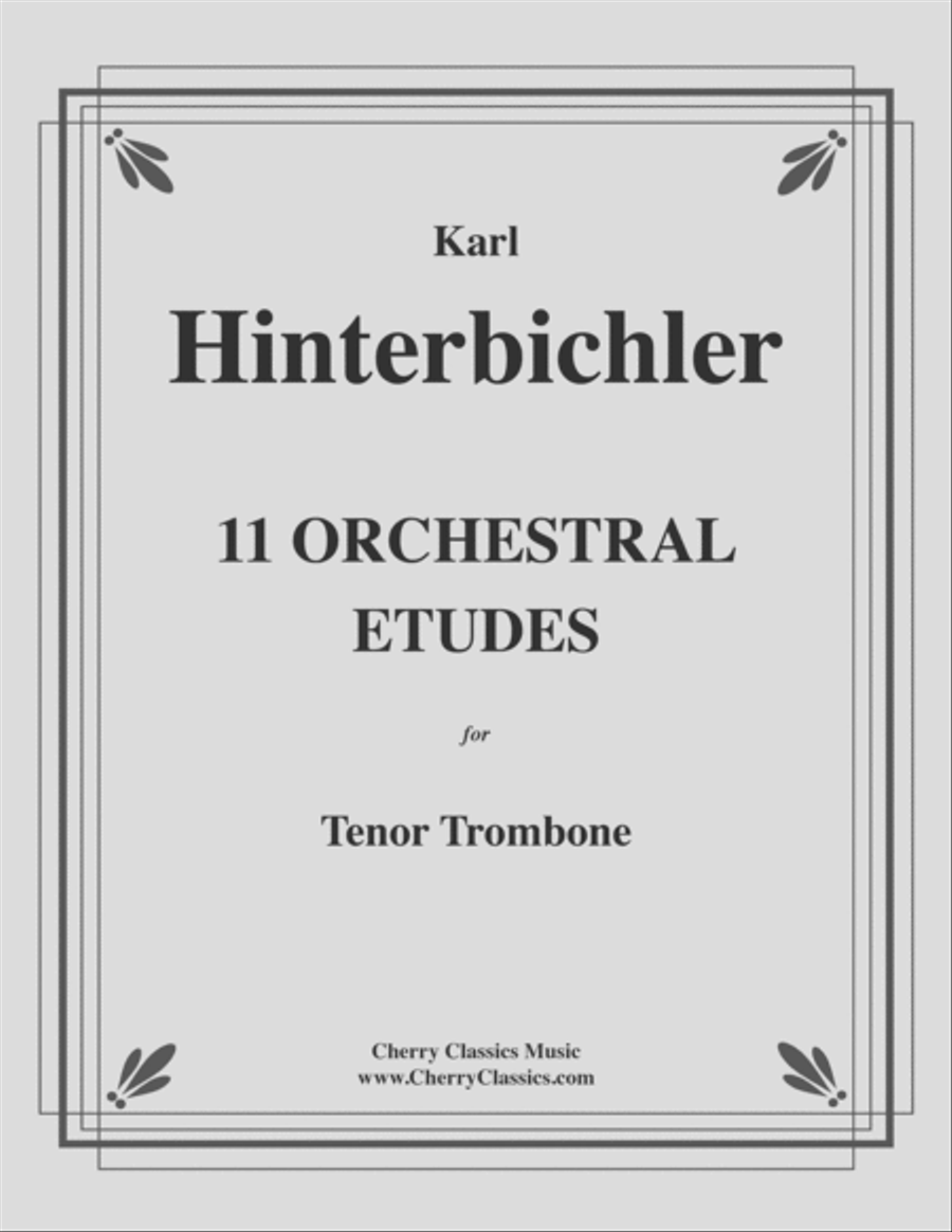 11 Orchestral Etudes for Tenor Trombone Score scores gallery preview page 1