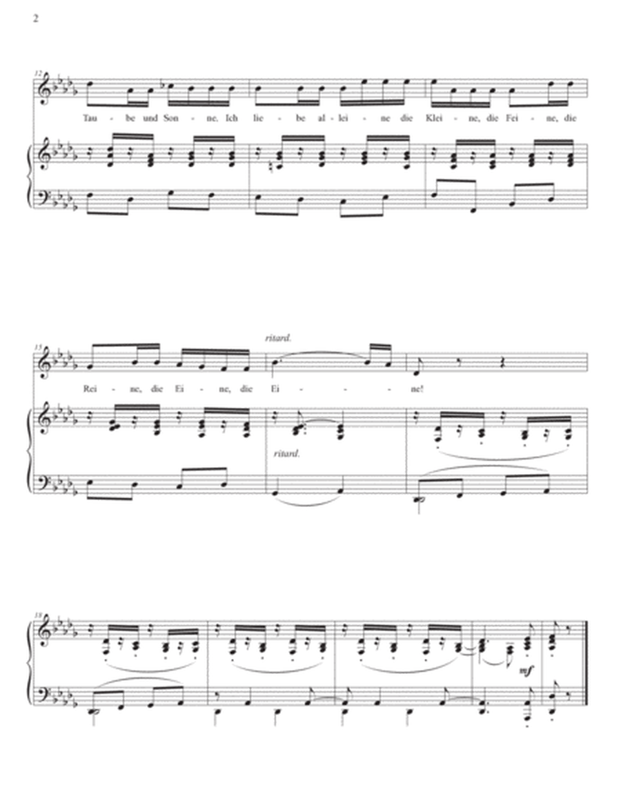 SCHUMANN: Die Rose, die Lilie, Op. 48 no. 3 (transposed to D-flat major and C major)