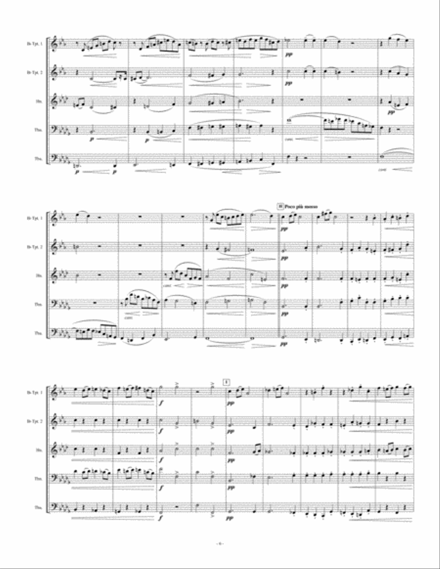 Quintet No. 1 Brass Quintet scores gallery preview page 6
