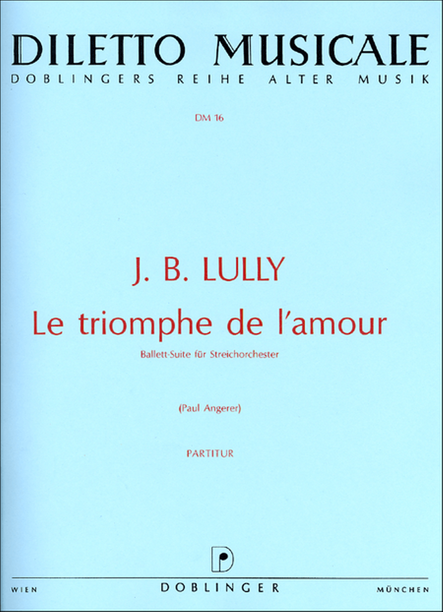 Le triomphe de l'amour String Orchestra scores gallery preview page 1