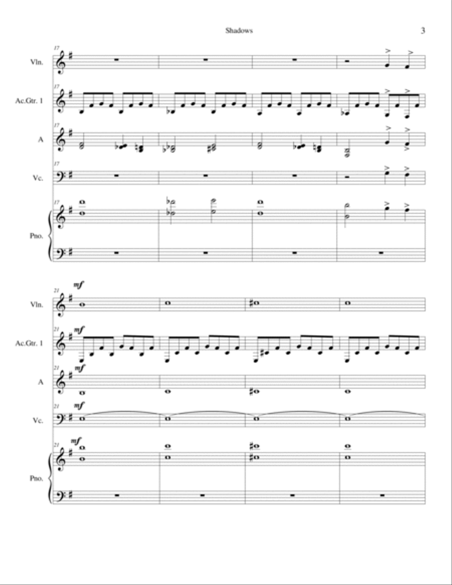Shadows Full Orchestra scores gallery preview page 3