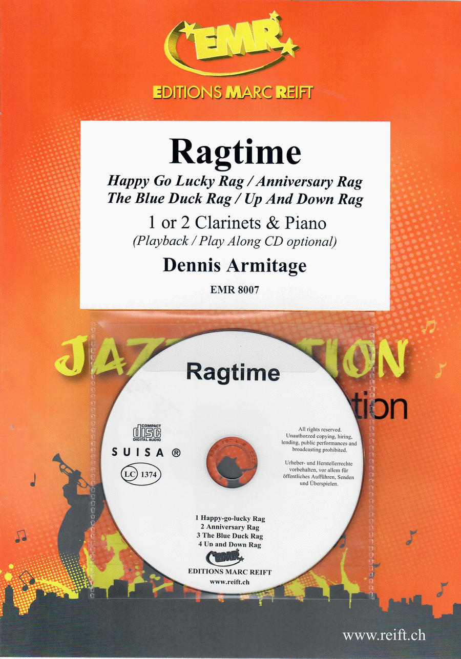 Ragtime Clarinet Duet scores gallery preview page 1