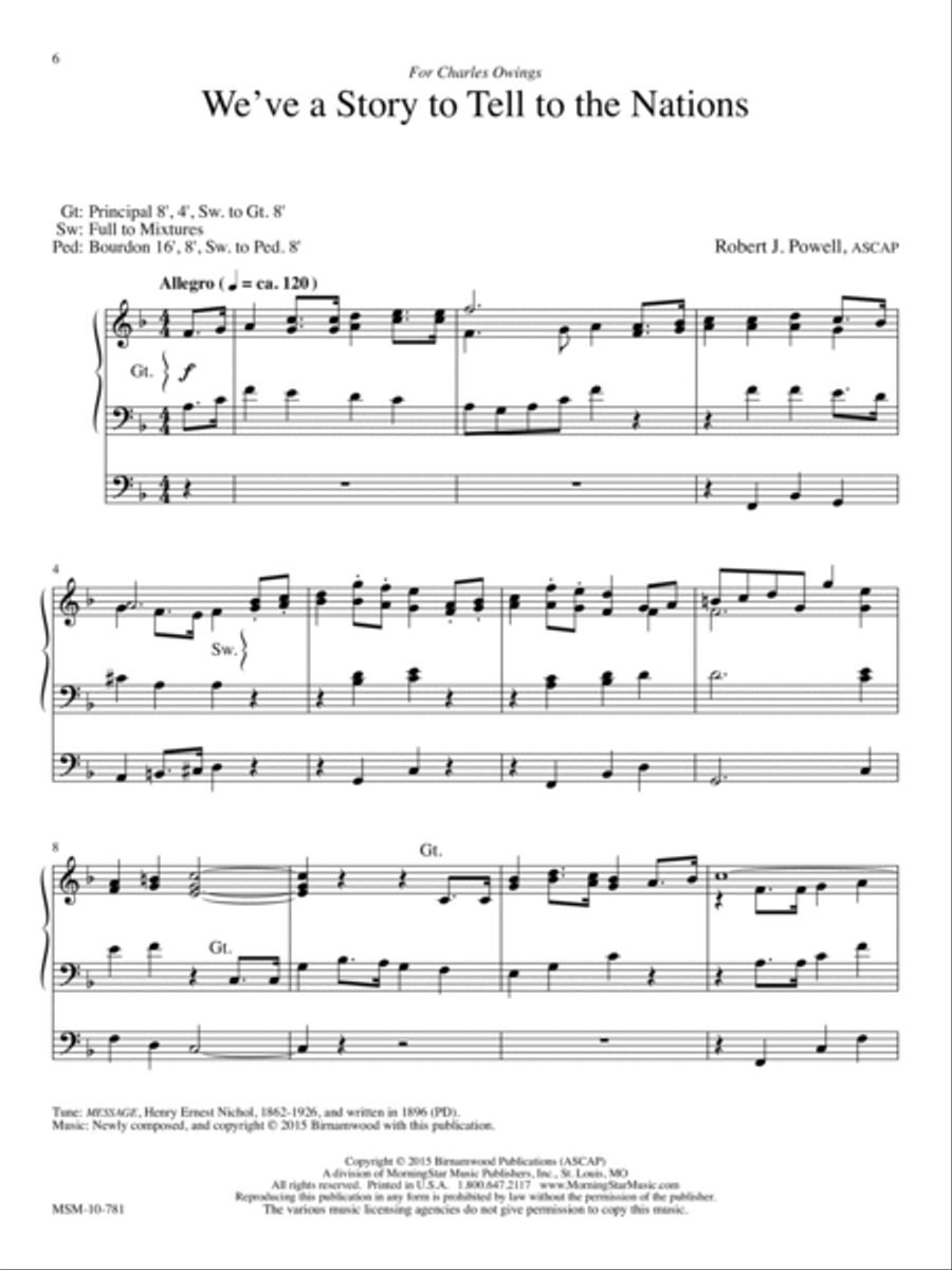 Three Postludes on Gospel Hymns, Set 1 Organ scores gallery preview page 4