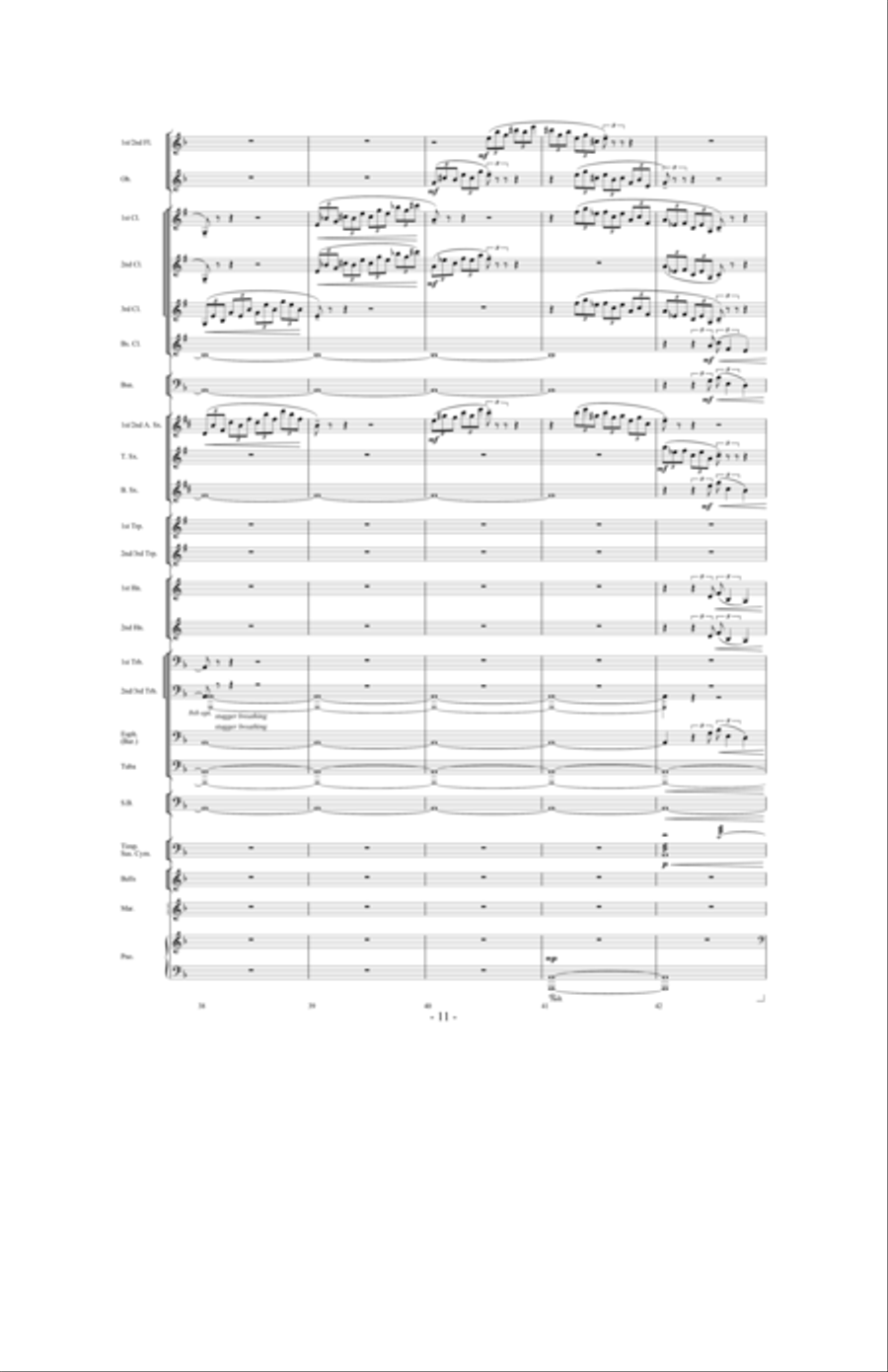 Moonlight Sonata Concert Band scores gallery preview page 10