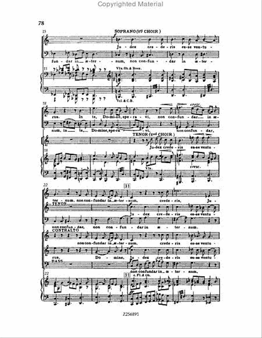 Te Deum, H 118 Choir scores gallery preview page 78