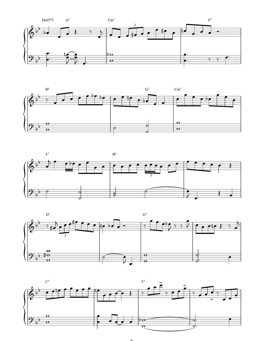 Perdido Piano Solo scores gallery preview page 2