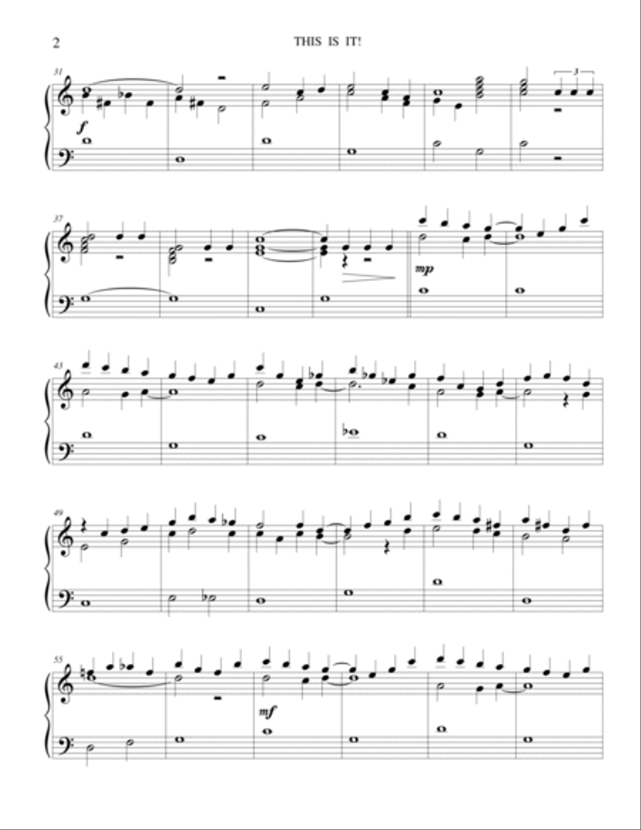 This Is It! This Is It! Carillon scores gallery preview page 2