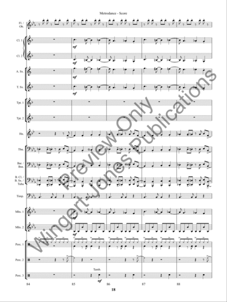 Pacifica Concert Band scores gallery preview page 21