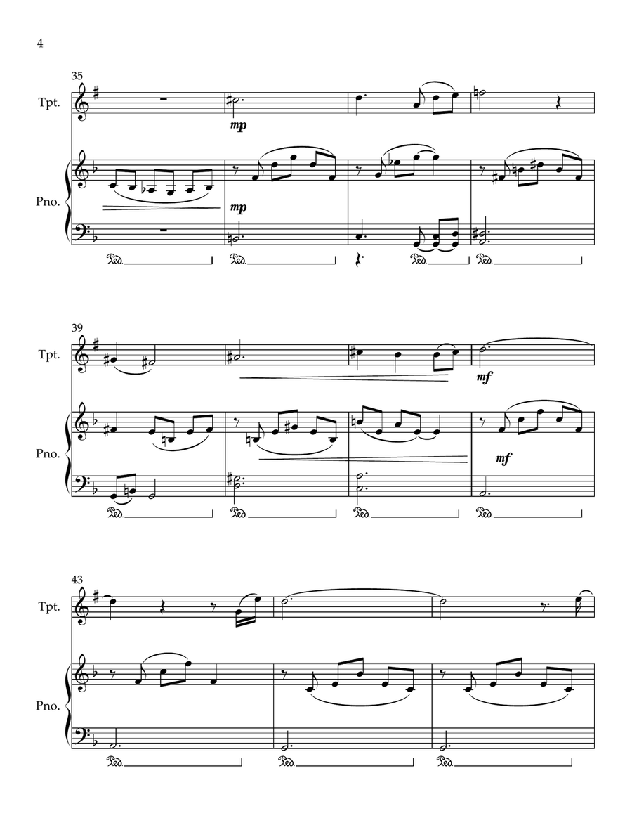 Cavatina Cavatina B-Flat Trumpet scores gallery preview page 4