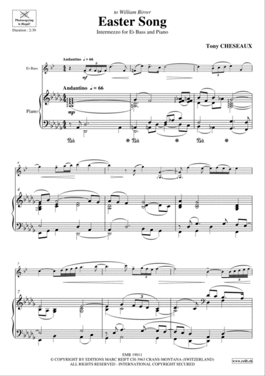 Easter Song Voice Solo scores gallery preview page 3