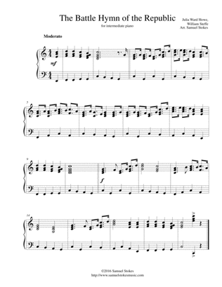 The Battle Hymn of the Republic - for intermediate piano