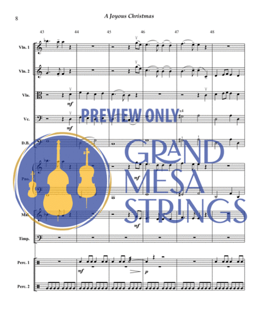 A Joyous Christmas for Strings and Percussion image number null