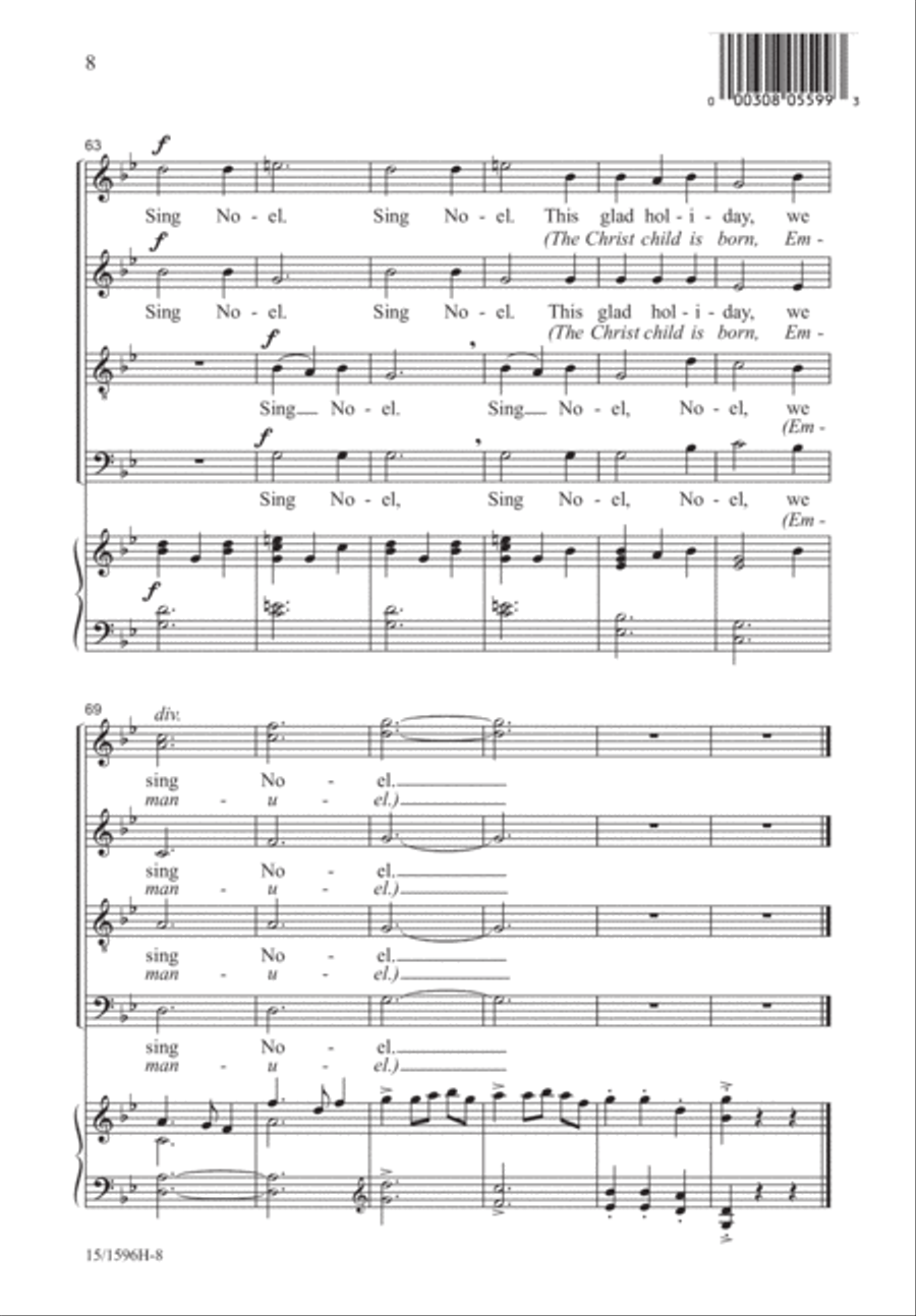 Holly Carol 4-Part scores gallery preview page 8