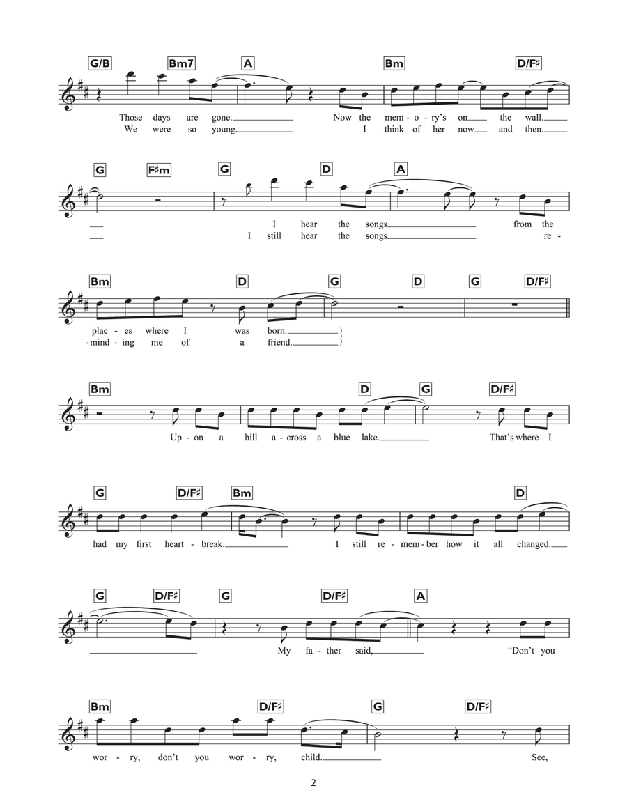 Don't You Worry Child Don't You Worry Child Piano Solo scores gallery preview page 2