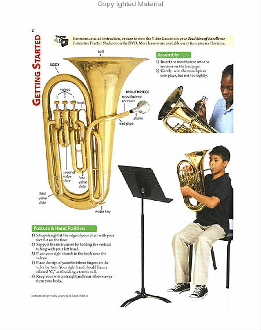 Tradition of Excellence Book 1 - Baritone/Euphonium T.C. Concert Band Methods scores gallery preview page 4
