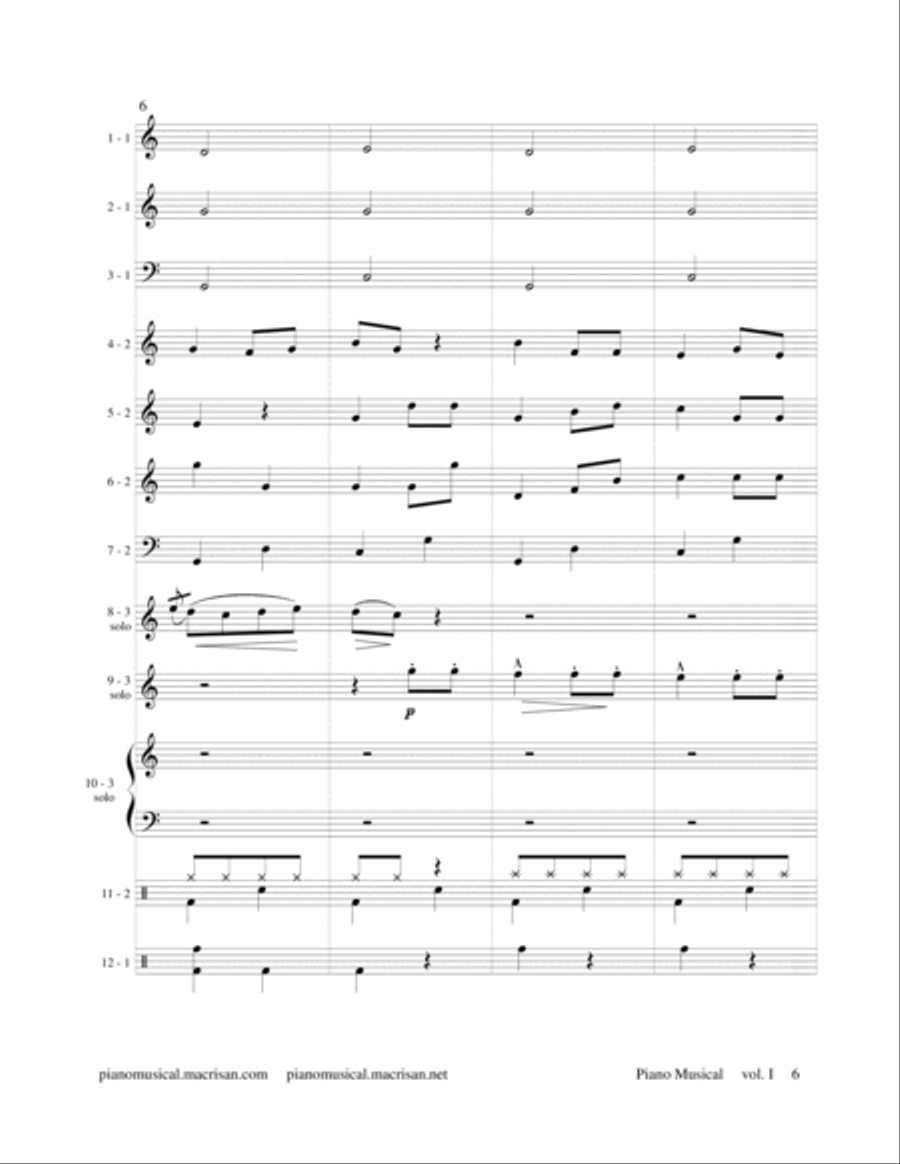 Piano Musical Vol 1 Piano Musical Vol 1 Jazz Ensemble scores gallery preview page 6