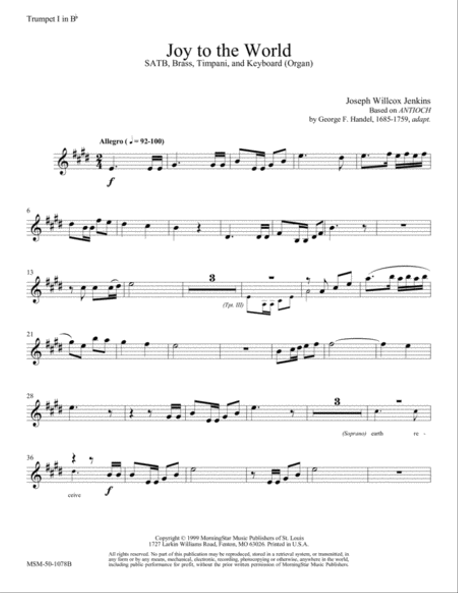 Joy to the World Joy to the World Choir scores gallery preview page 1
