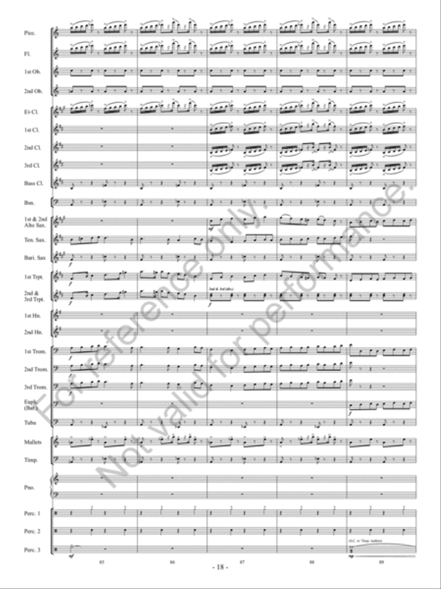 Downtown Scherzo Concert Band scores gallery preview page 19