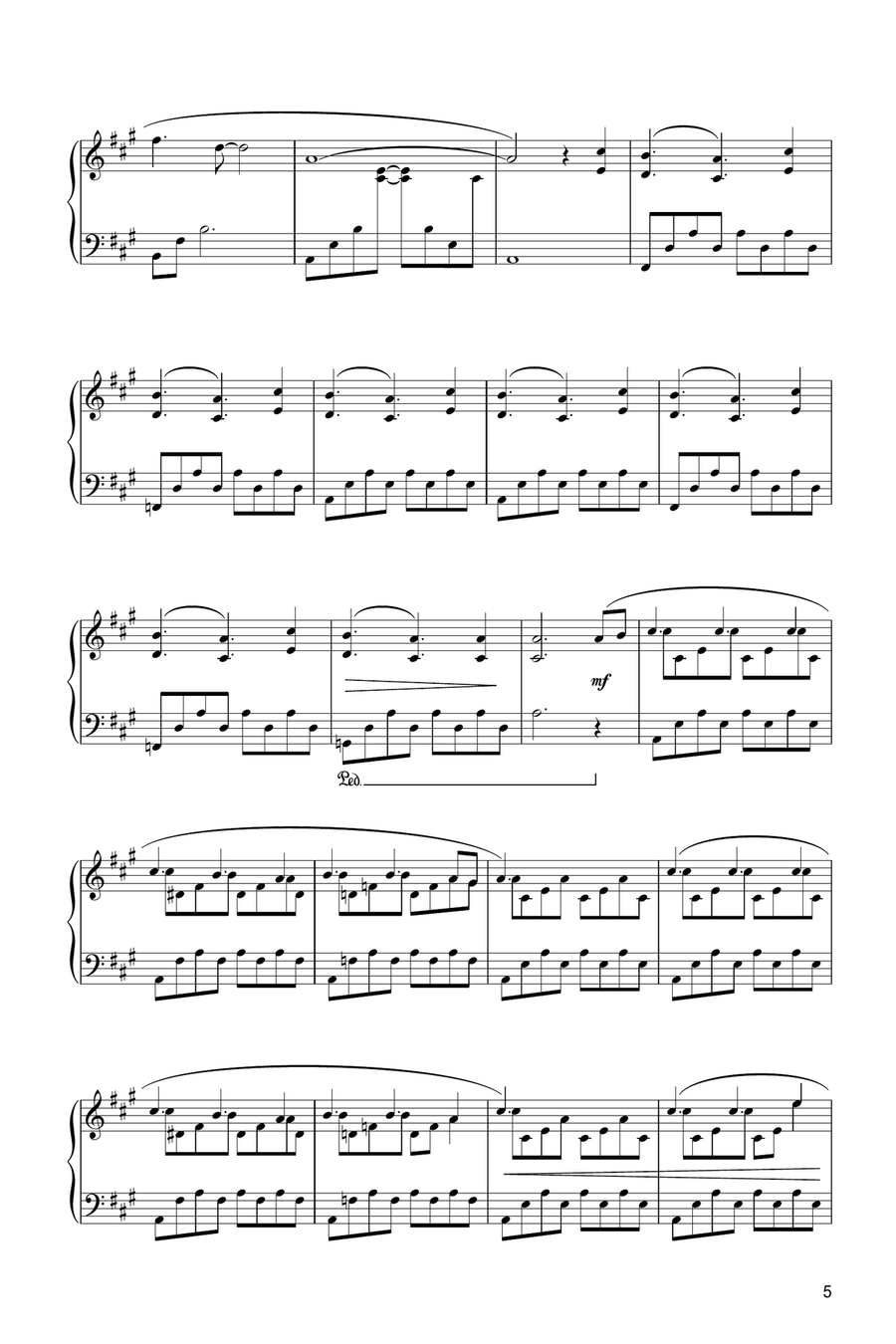 Password Piano Solo scores gallery preview page 5