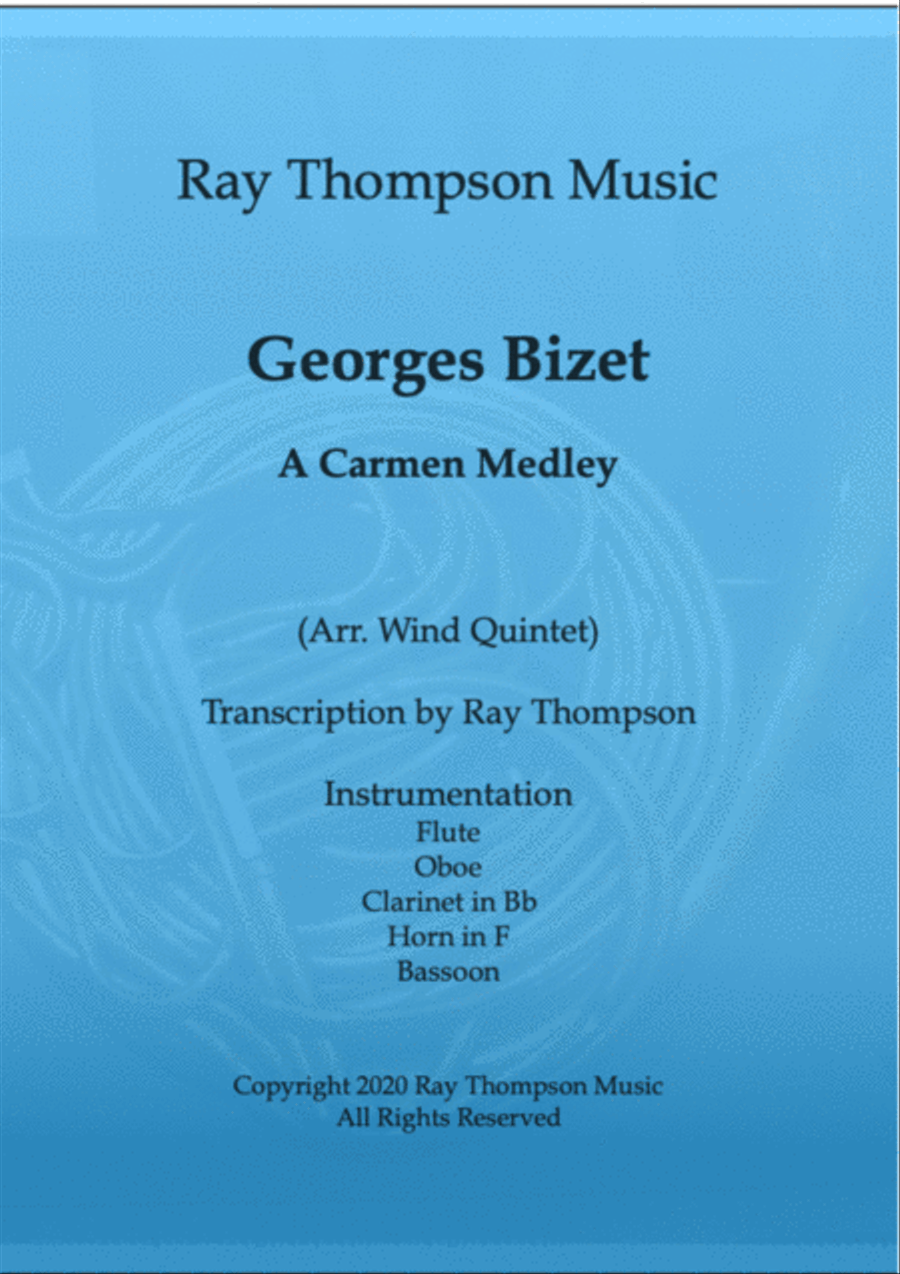 Bizet: A Carmen Medley - wind quintet Woodwind Quintet scores gallery preview page 1