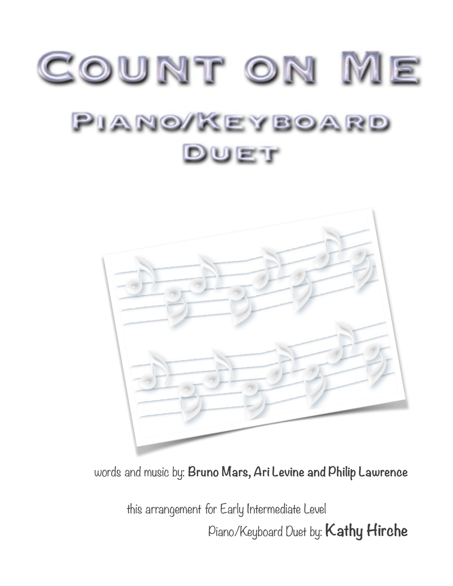 Count On Me Piano scores gallery preview page 1