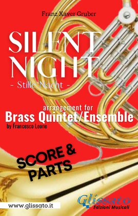 Silent Night - Brass Quintet/Ensemble (score + 11 parts)