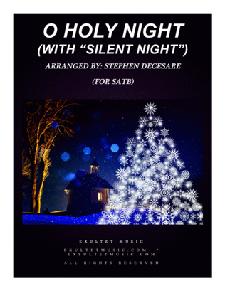Book cover for O Holy Night (with "Silent Night" - SATB)
