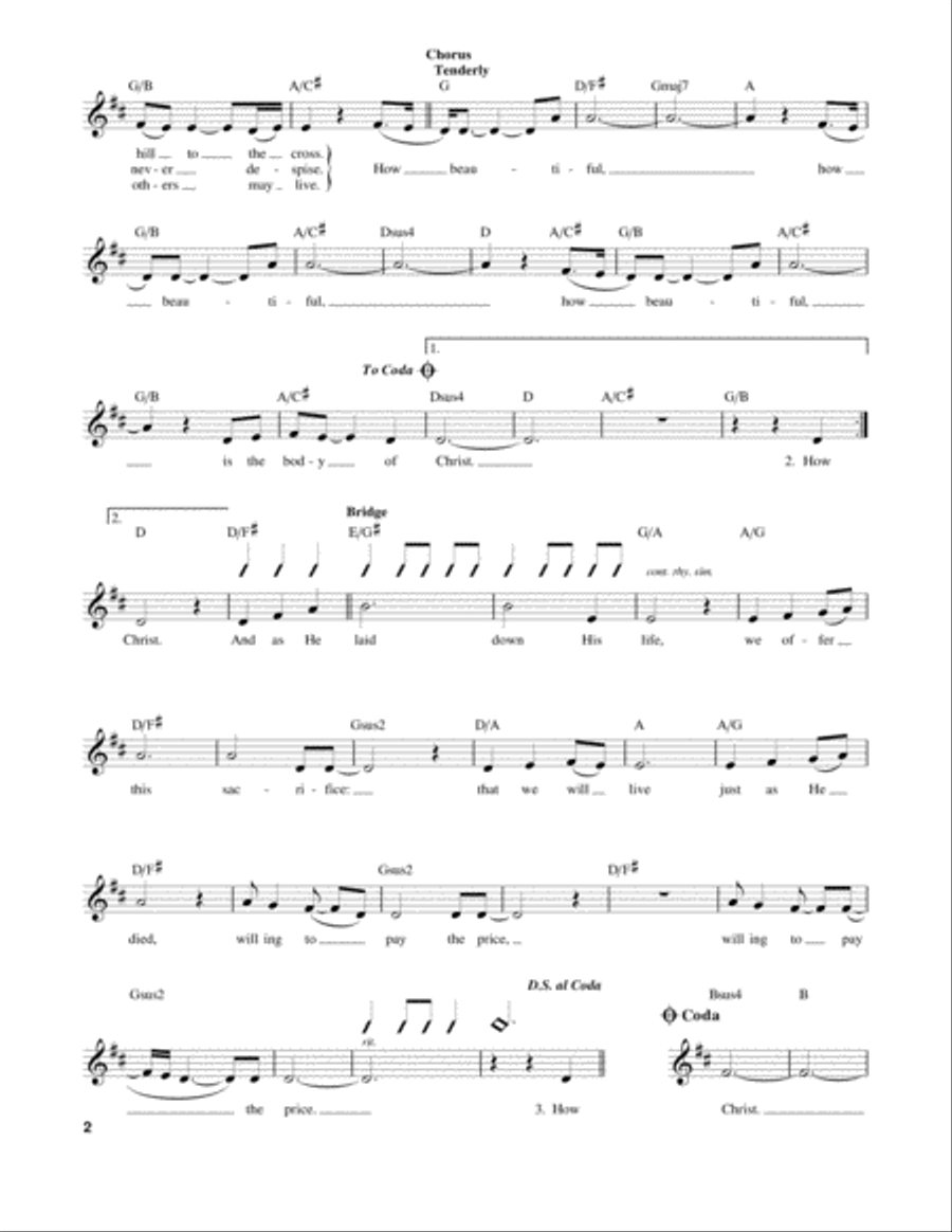 How Beautiful Acoustic Guitar scores gallery preview page 2